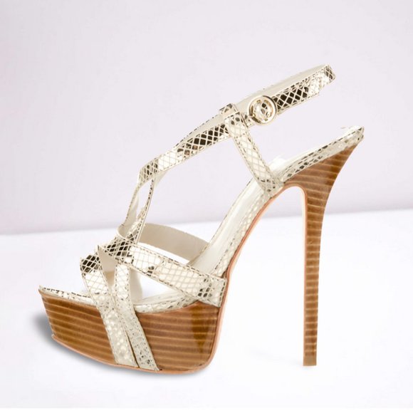 Alice + Olivia Leia Metallic Heels - Picture 2 of 6